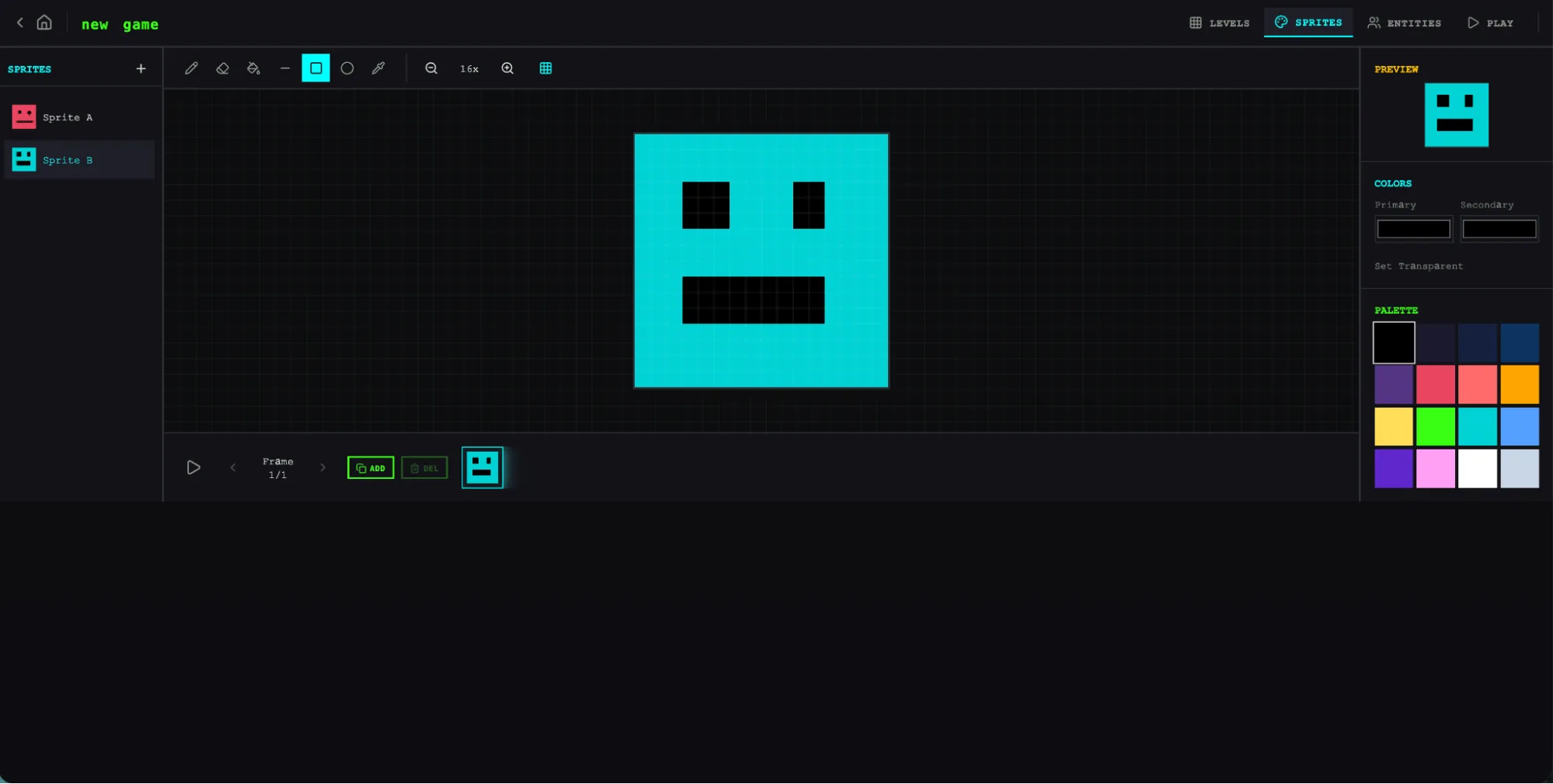 Solo sprite editor
