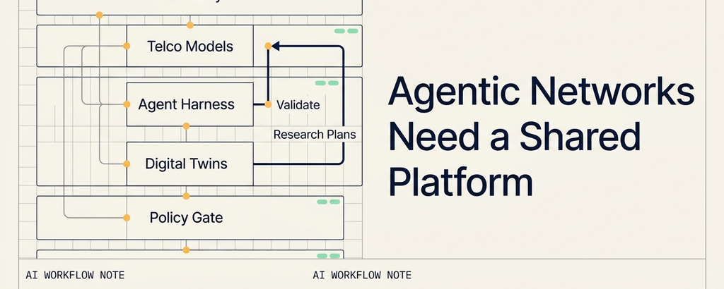Building Agentic AI Networks Starts with a Shared Platform