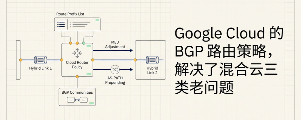Google Cloud 的 BGP 路由策略，解决了混合云三类老问题